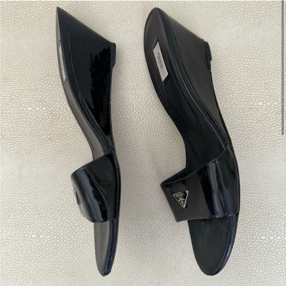 Prada Wedge Heel Mules - Picture 3 of 4